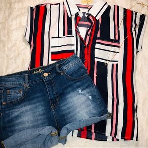 Stretch Denim Shorts Size 7